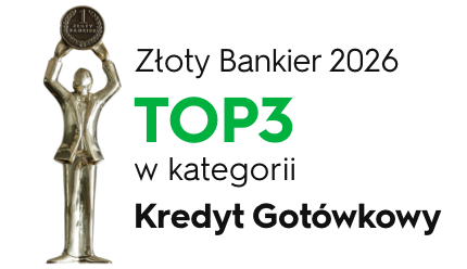 Złoty Bankier 2026 TOP3 w Kategorii Kredyt Gotówkowy